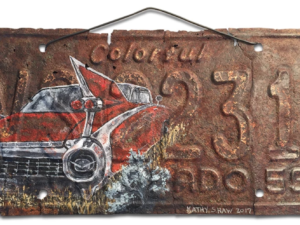 License Plate Cadillac Art