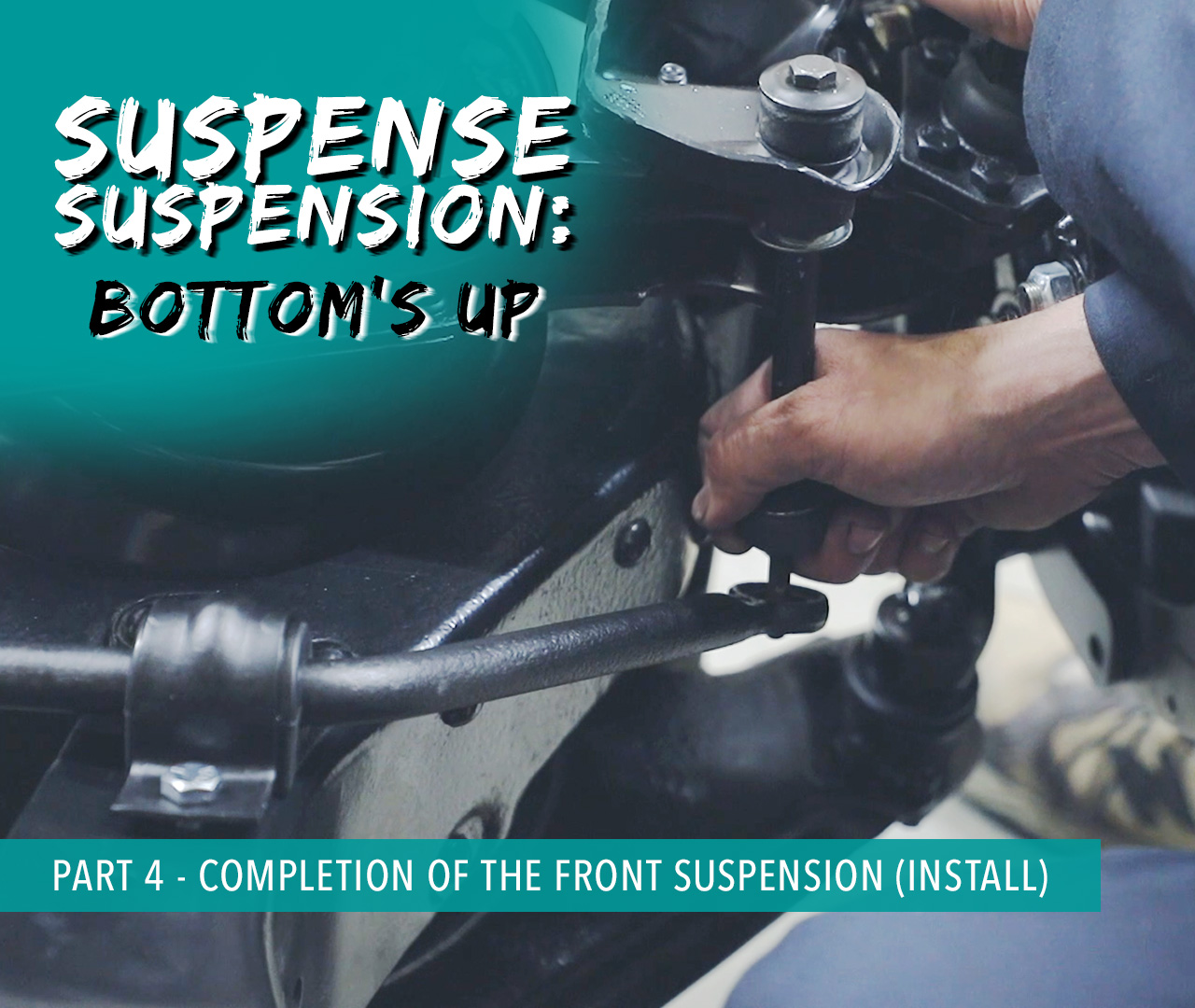 Suspense Suspension Part 4 - Completion of the Front Suspension