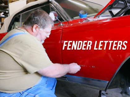 Installing Fender Letters on the 1964 Cadillac Eldorado