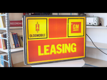 New GM Leasing Sign at the Caddy Daddy Garage